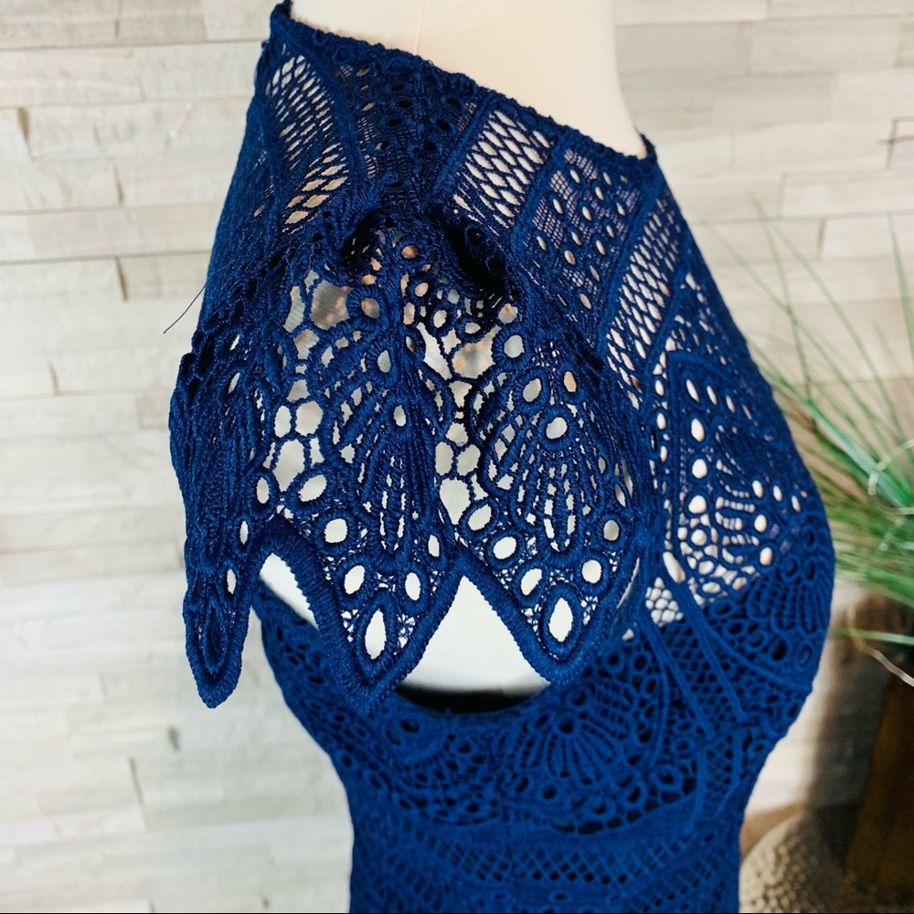 Antonio Melani NWT Navy Kelly Lace Sheath Dress - Picture 6 of 10